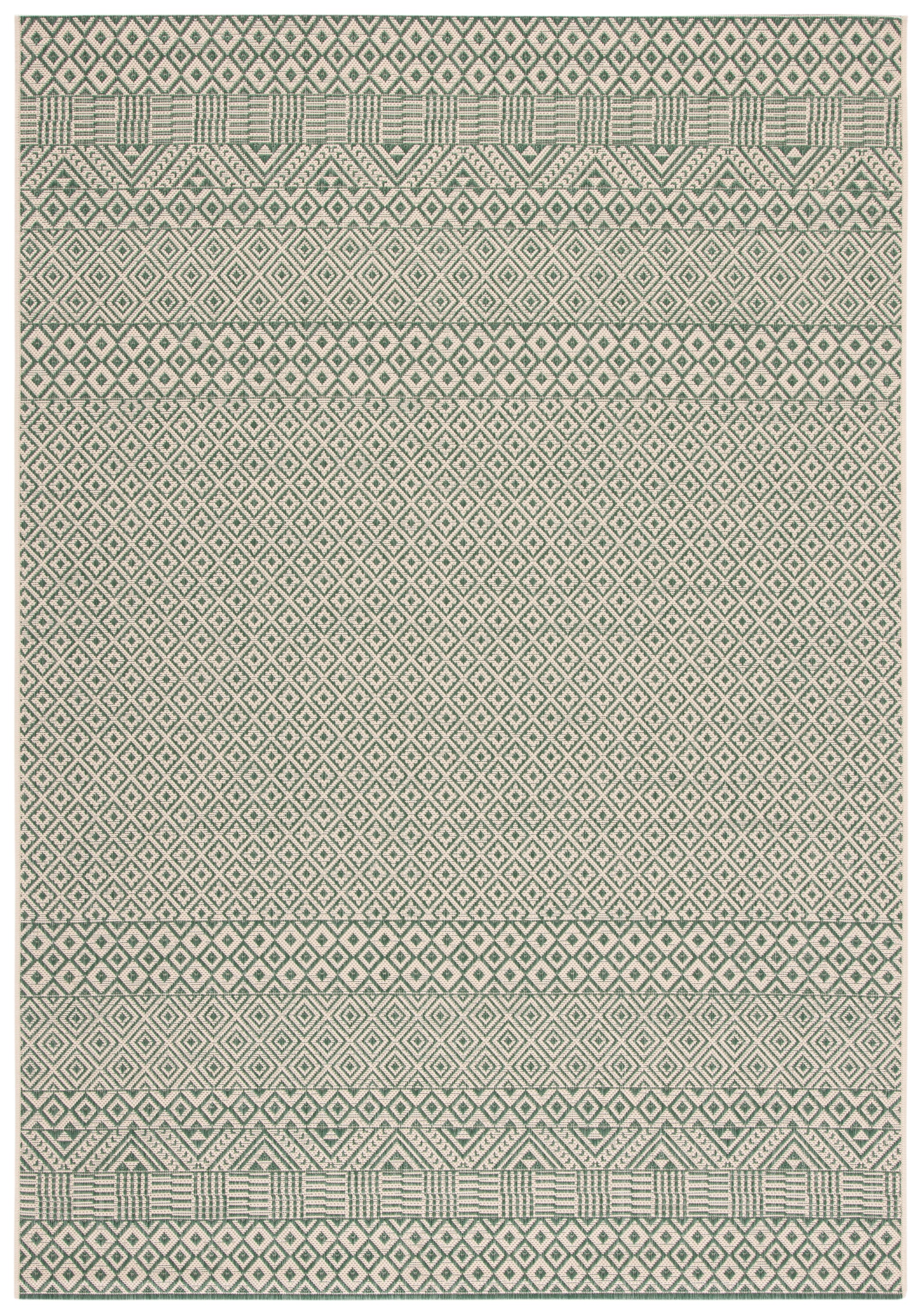 Safavieh Courtyard Cy6235-32212 Dark Green/Beige Area Rug