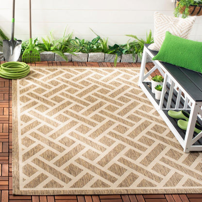 Safavieh Courtyard Cy6306-232 Brown/Light Beige Area Rug