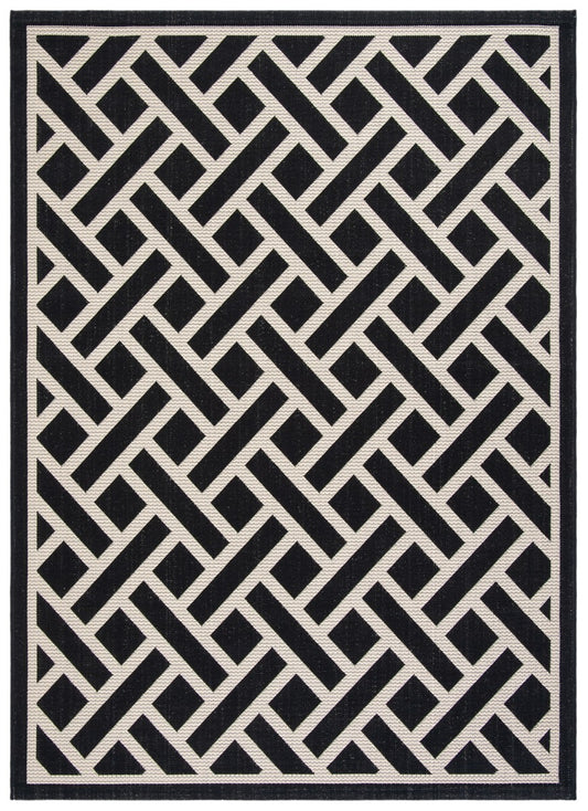 Safavieh Courtyard Cy6306-256 Black/Light Beige Area Rug