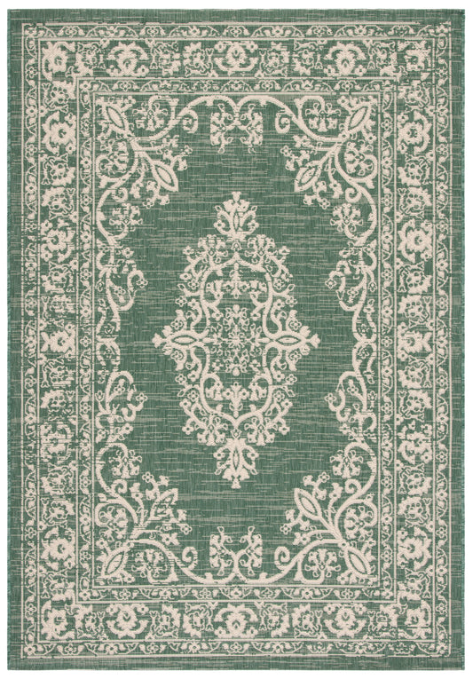 Safavieh Courtyard Cy6332-32221 Dark Green/Beige Area Rug