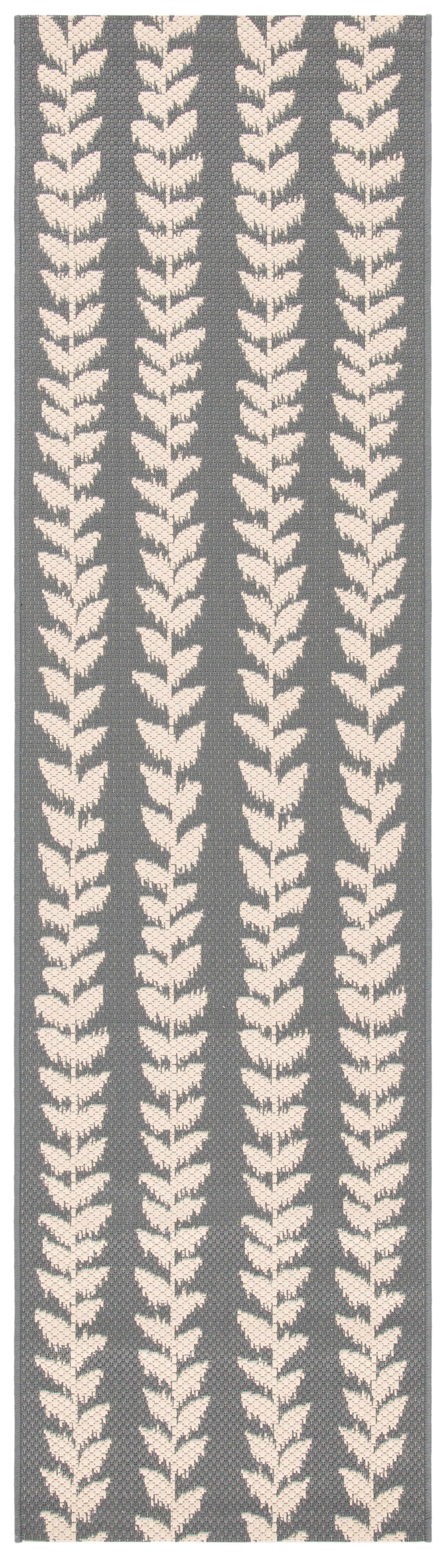 Safavieh Courtyard Cy6343 Anthracite/Beige Area Rug