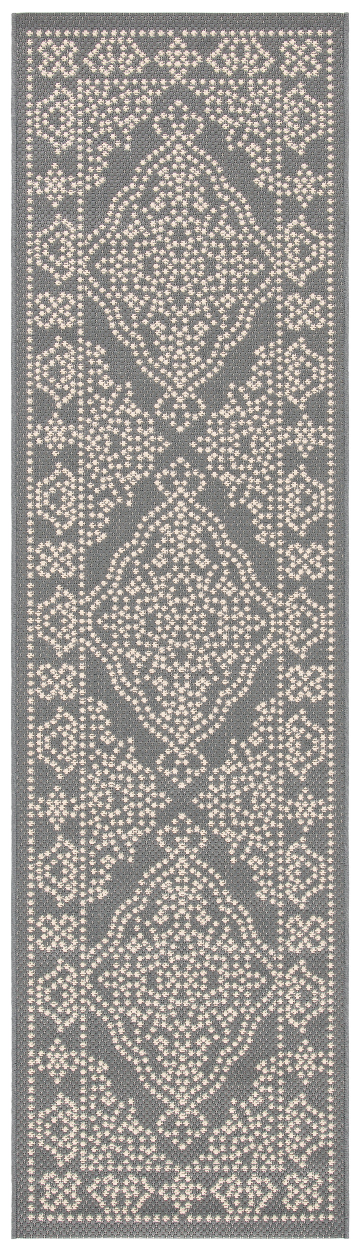 Safavieh Courtyard Cy6344 Anthracite/Beige Area Rug