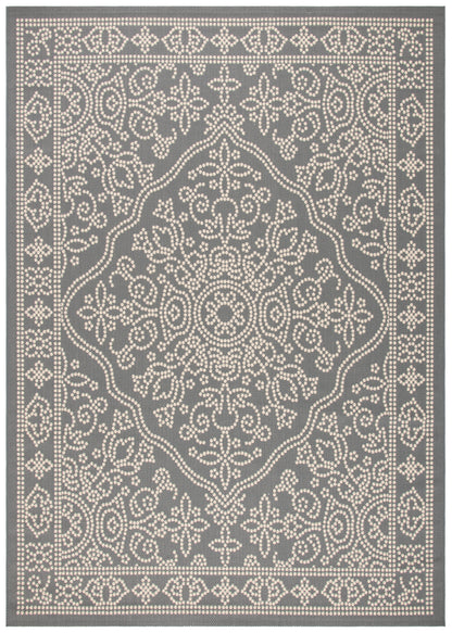 Safavieh Courtyard Cy6344 Anthracite/Beige Area Rug