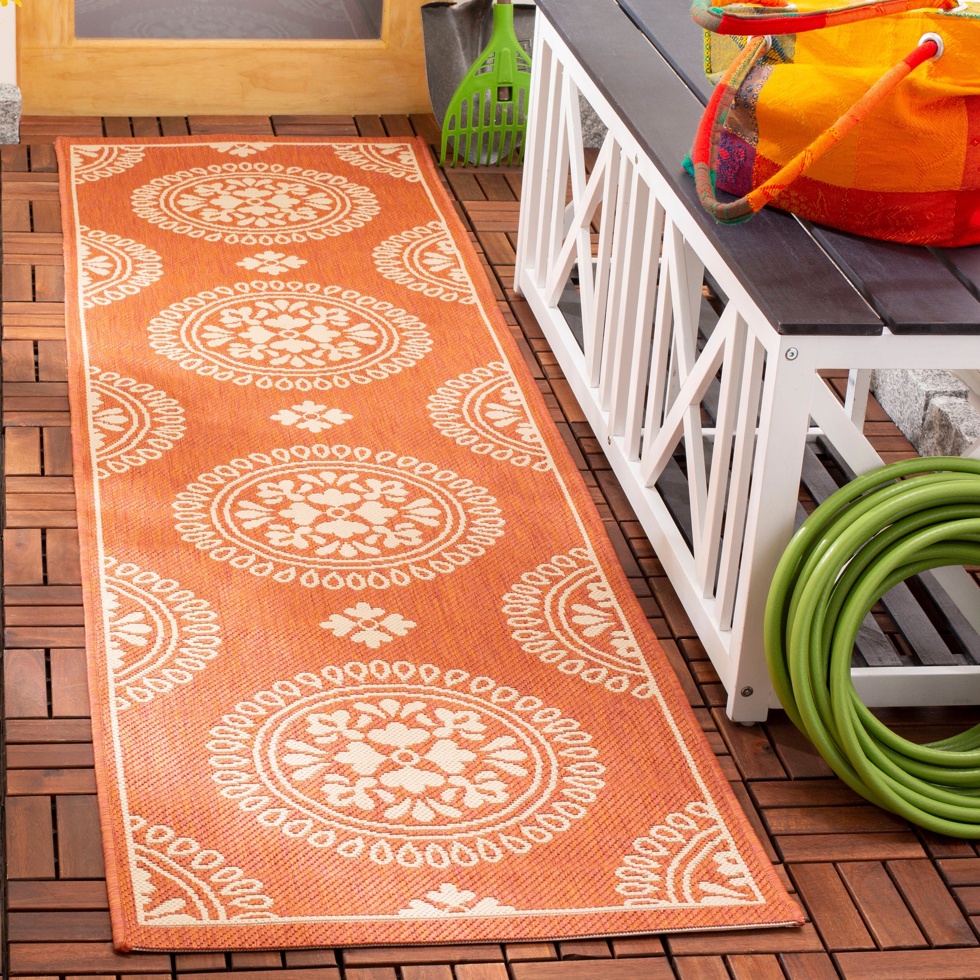 Safavieh Courtyard Cy6716 Terracotta Area Rug