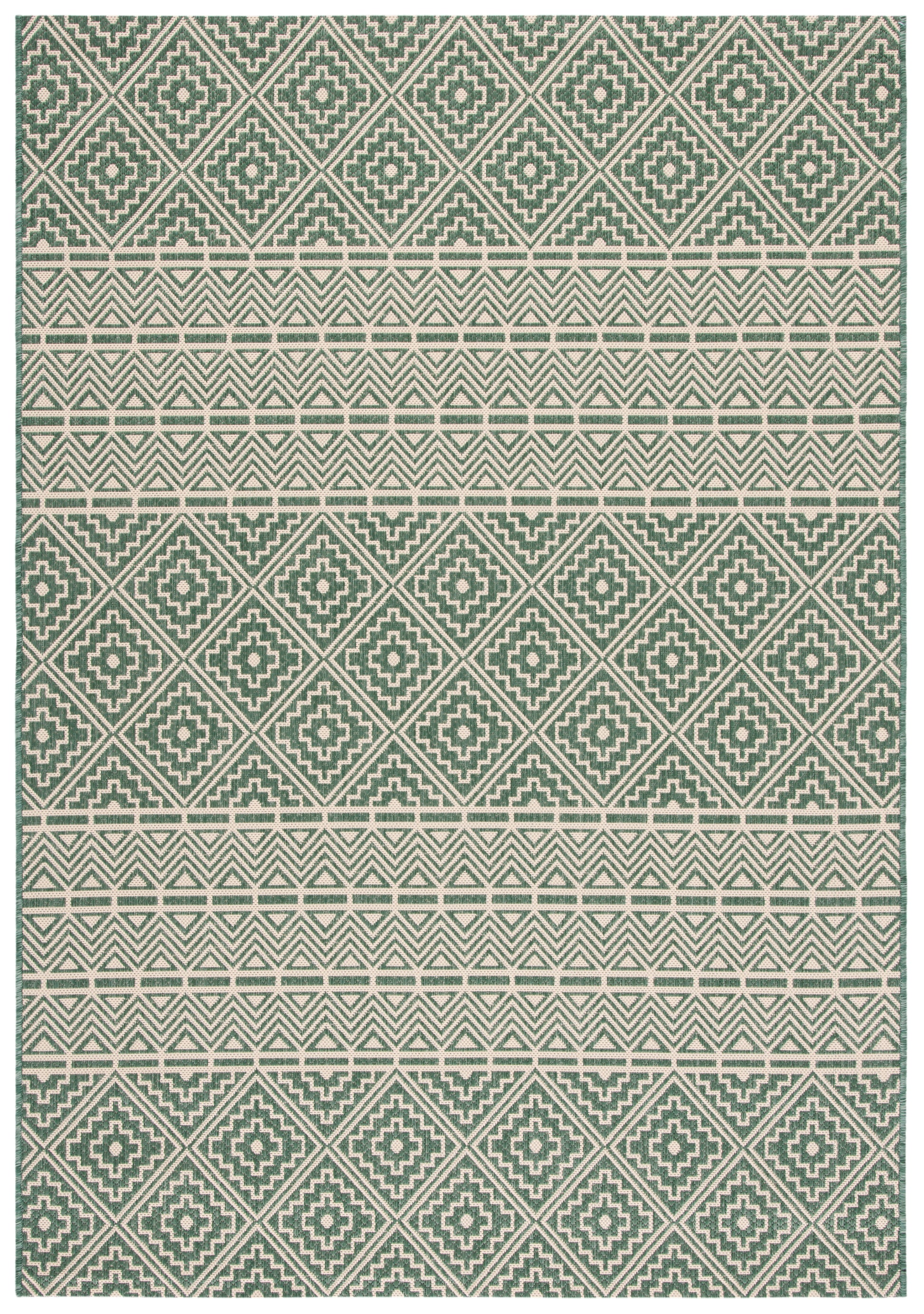 Safavieh Courtyard Cy6787-32221 Dark Green/Beige Area Rug