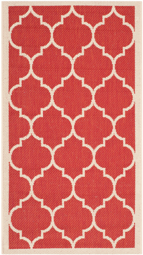 Safavieh Courtyard Cy6914 Red/Bone Rug.