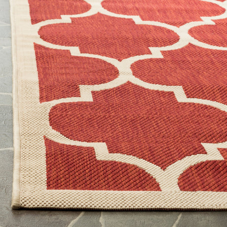 Safavieh Courtyard Cy6914 Red/Bone Rug.