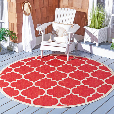 Safavieh Courtyard Cy6914 Red/Bone Rug.