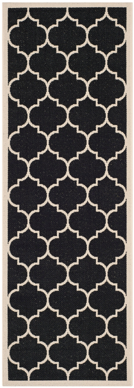 Safavieh Courtyard Cy6914 Black/Beige Area Rug