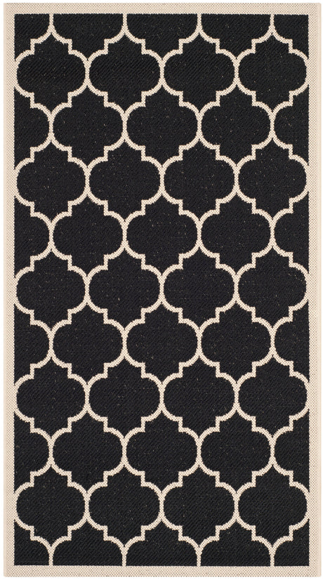 Safavieh Courtyard Cy6914 Black/Beige Area Rug