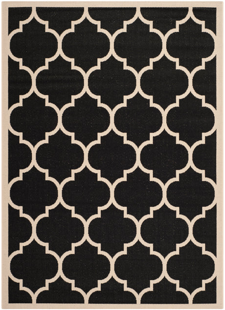 Safavieh Courtyard Cy6914 Black/Beige Area Rug