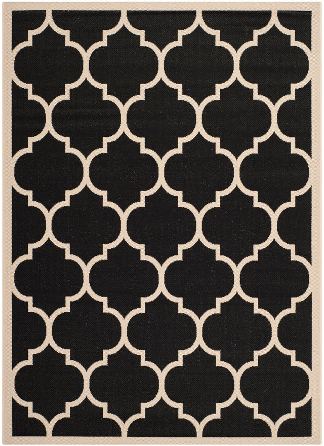 Safavieh Courtyard Cy6914 Black/Beige Rug.