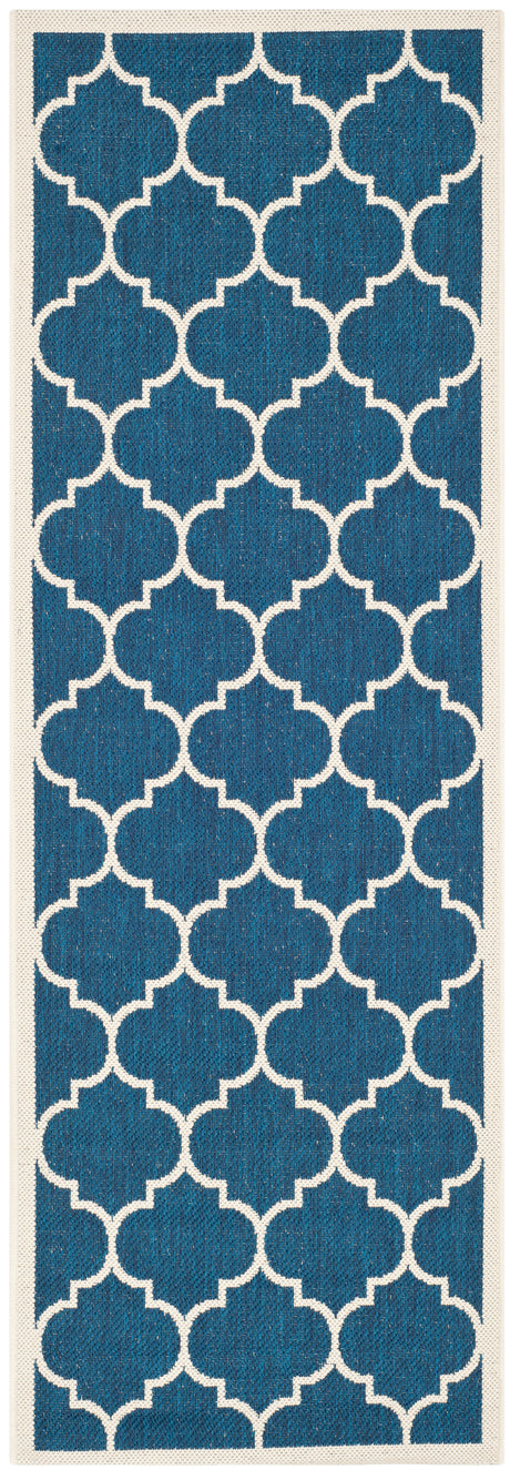 Safavieh Courtyard Cy6914 Navy/Beige Rug.