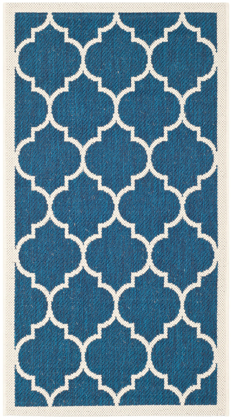 Safavieh Courtyard Cy6914 Navy/Beige Rug.