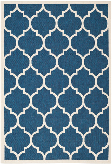 Safavieh Courtyard Cy6914 Navy/Beige Rug.