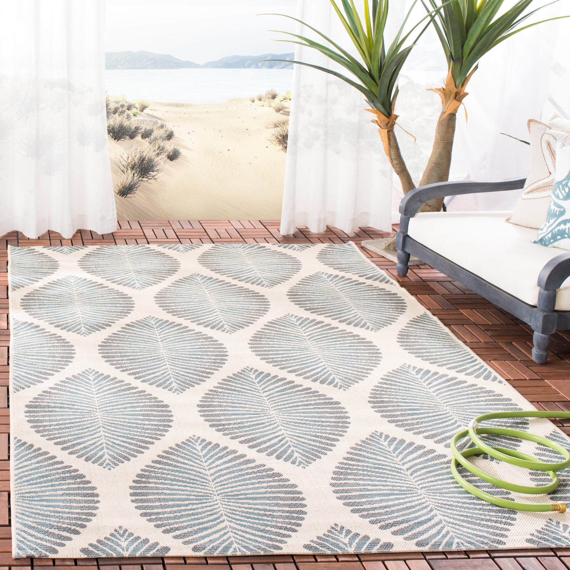 Safavieh Courtyard Cy7504-23612 Beige/Anthracite Area Rug