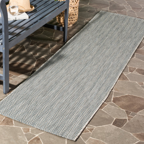 Safavieh Courtyard Cy8022 Grey/Navy Area Rug