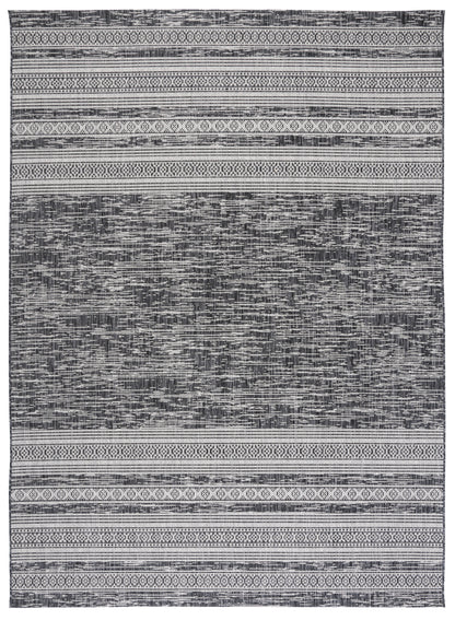 Safavieh Courtyard Cy8061 Black/Light Grey Area Rug