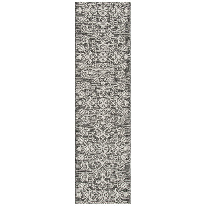 Safavieh Courtyard Cy8064-37621 Black/Light Grey Area Rug