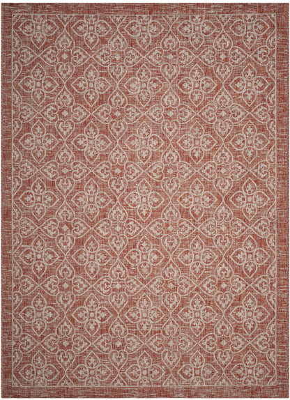 Safavieh Courtyard Cy8066 Rust/Light Grey Area Rug