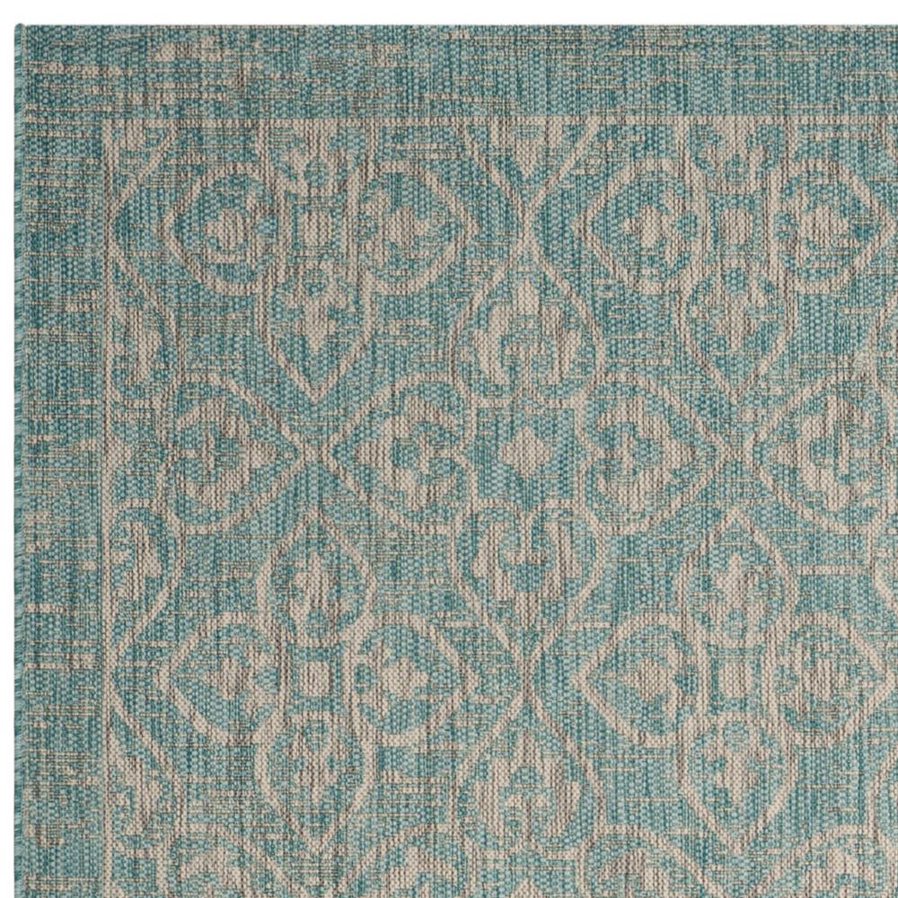 Safavieh Courtyard Cy8066-37121 Aqua/Grey Area Rug