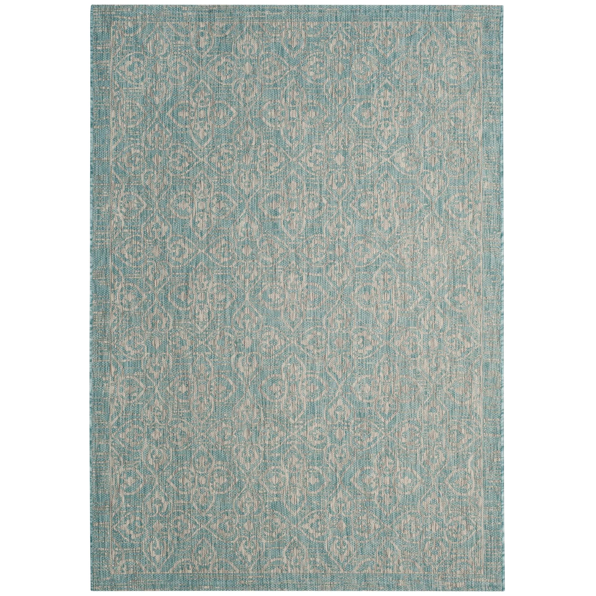 Safavieh Courtyard Cy8066-37121 Aqua/Grey Area Rug