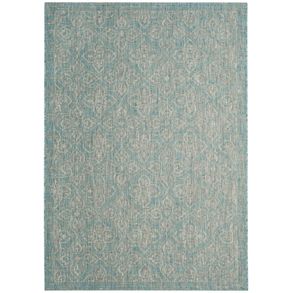 Safavieh Courtyard Cy8066-37121 Aqua/Grey Area Rug