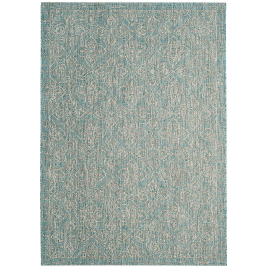 Safavieh Courtyard Cy8066-37121 Aqua/Grey Area Rug