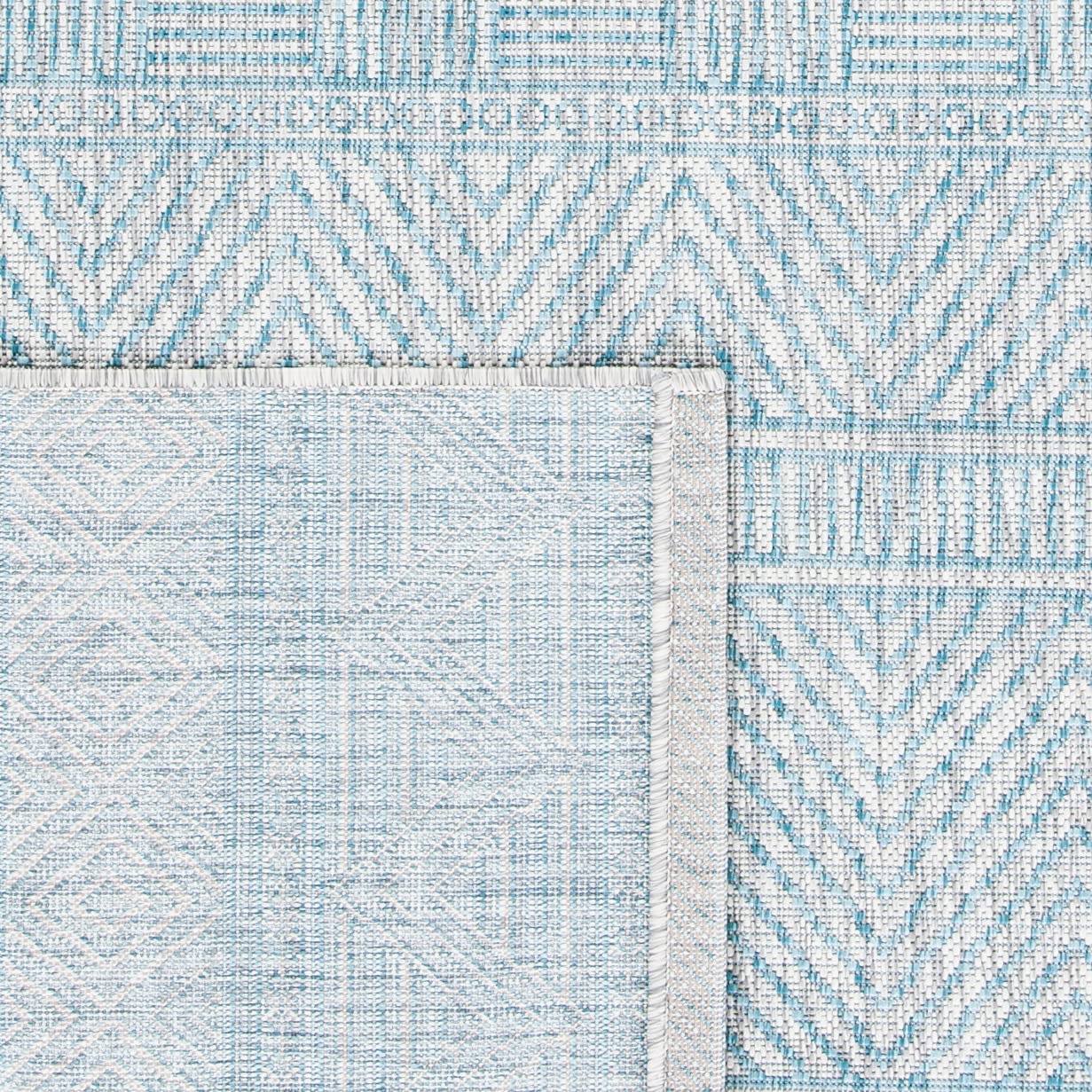 Safavieh Courtyard Cy8196-37112 Light Grey/Aqua Area Rug