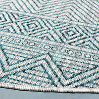 Safavieh Courtyard Cy8196-37212 Grey/Teal Area Rug