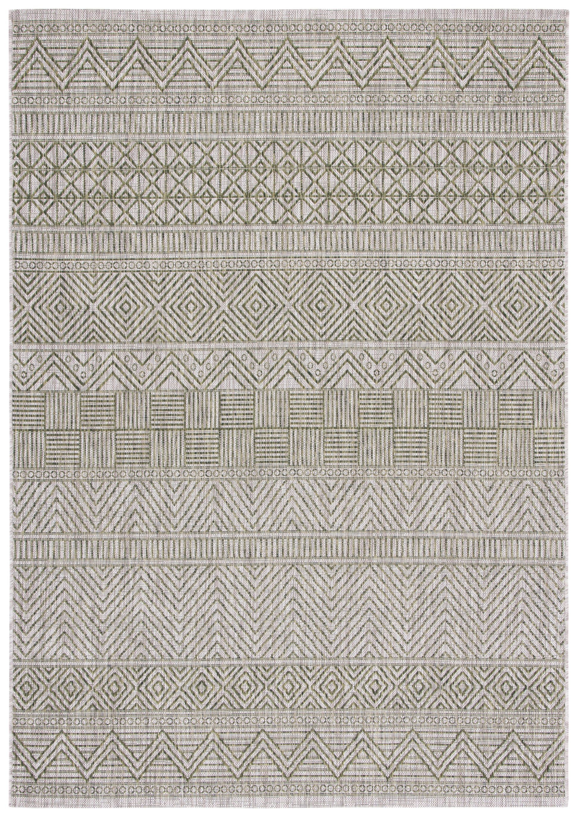 Safavieh Courtyard Cy8196-37912 Grey/Olive Green Area Rug