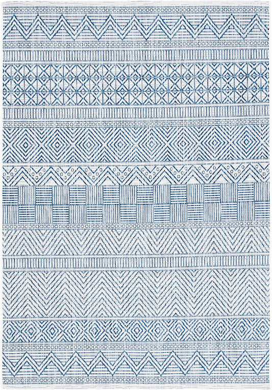 Safavieh Courtyard Cy8196-53412 Ivory/Navy Area Rug