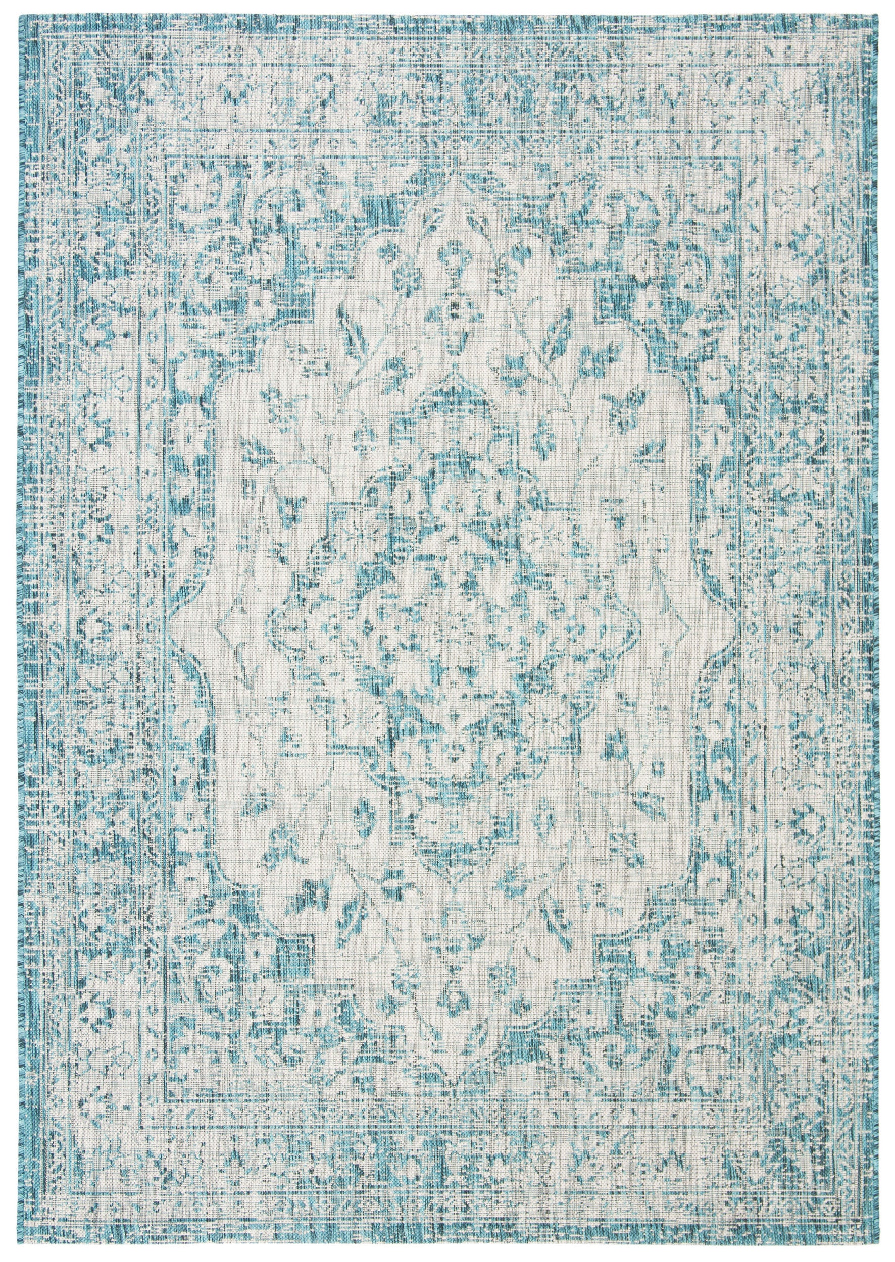 Safavieh Courtyard Cy8231 Grey/Blue Area Rug