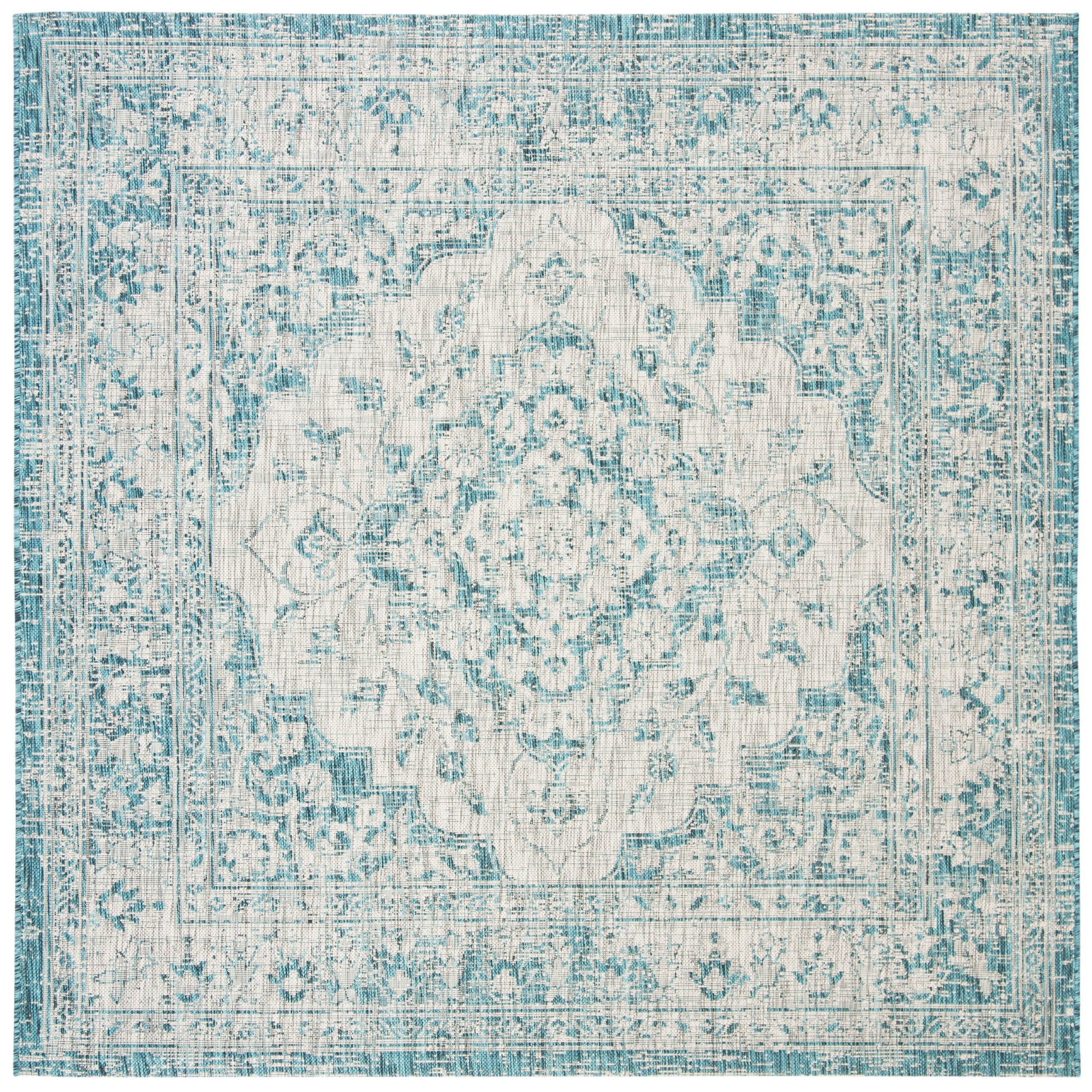 Safavieh Courtyard Cy8231 Grey/Blue Area Rug