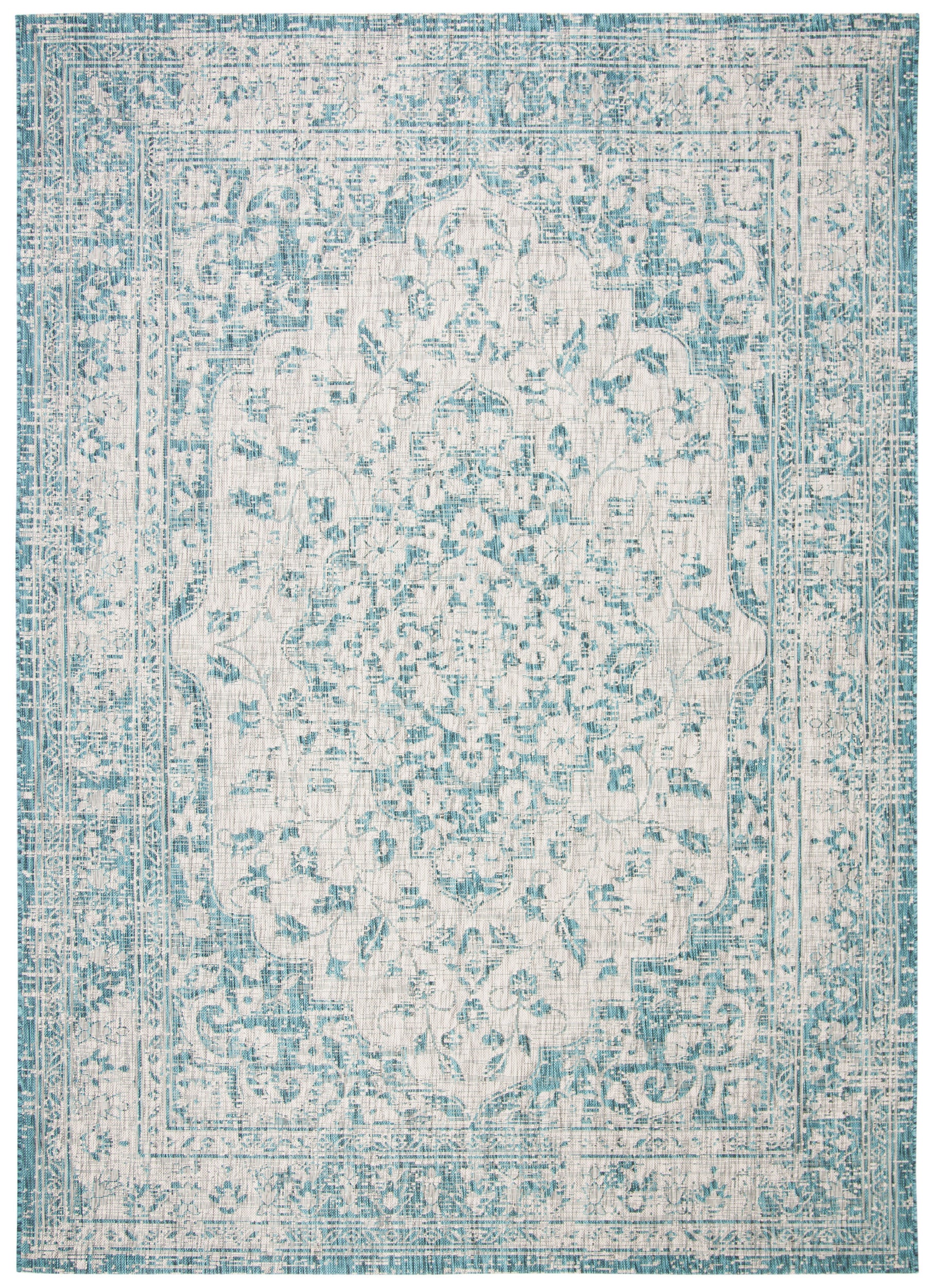 Safavieh Courtyard Cy8231 Grey/Blue Area Rug