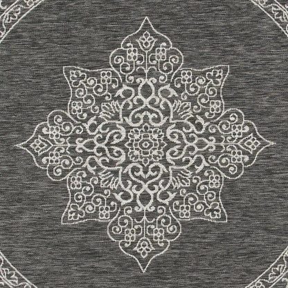 Safavieh Courtyard Cy8232-36621 Black/Ivory Area Rug