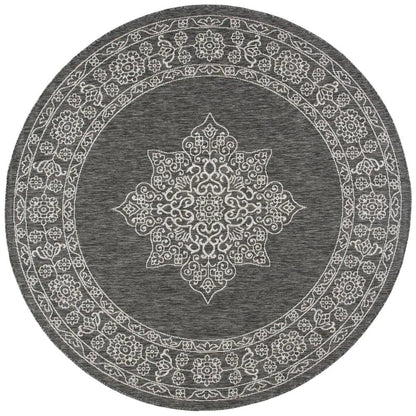 Safavieh Courtyard Cy8232-36621 Black/Ivory Area Rug