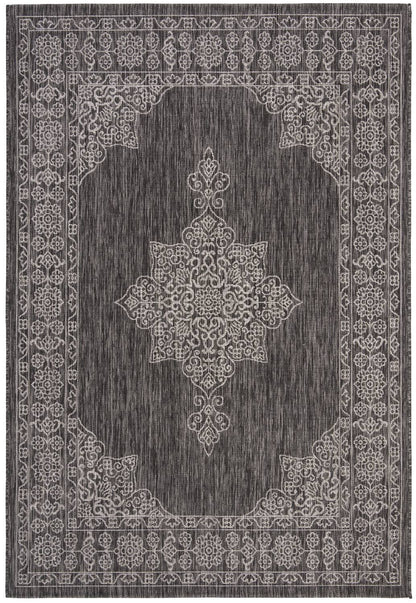 Safavieh Courtyard Cy8232-36621 Black/Ivory Area Rug