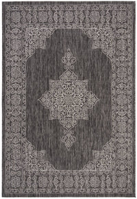 Safavieh Courtyard Cy8232-36621 Black/Ivory Area Rug