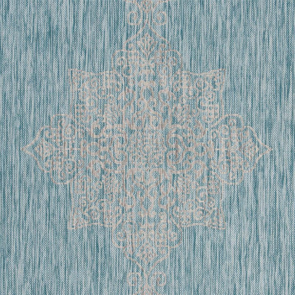 Safavieh Courtyard Cy8232-37121 Aqua/Grey Area Rug