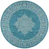 Safavieh Courtyard Cy8232-37221 Teal/Ivory Area Rug