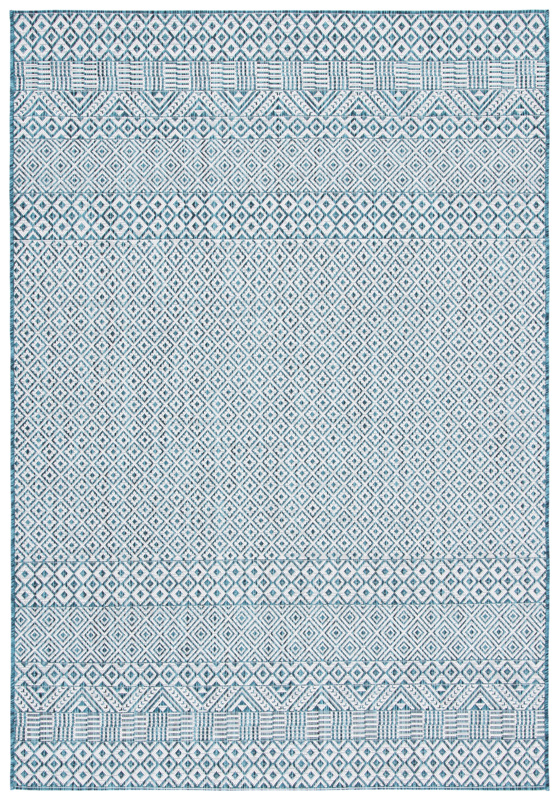 Safavieh Courtyard Cy8235-53512 Ivory/Aqua Area Rug