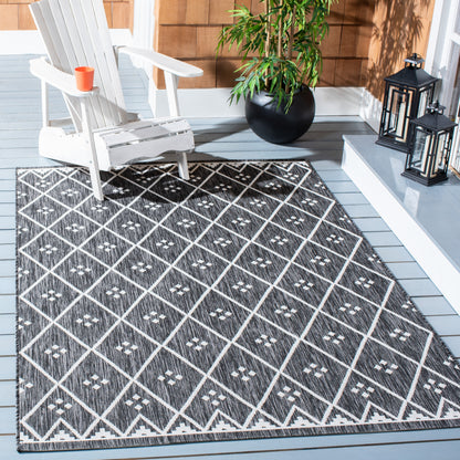 Safavieh Courtyard Cy8303-537 Black/Ivory Area Rug