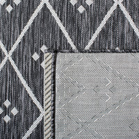 Safavieh Courtyard Cy8303-537 Black/Ivory Area Rug