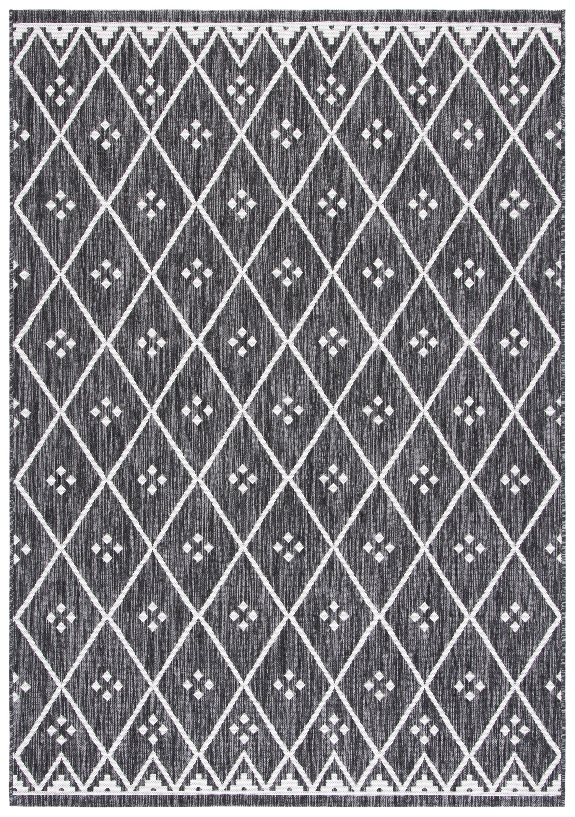 Safavieh Courtyard Cy8303-537 Black/Ivory Area Rug