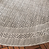 Safavieh Courtyard Cy8364 Grey/Black Area Rug