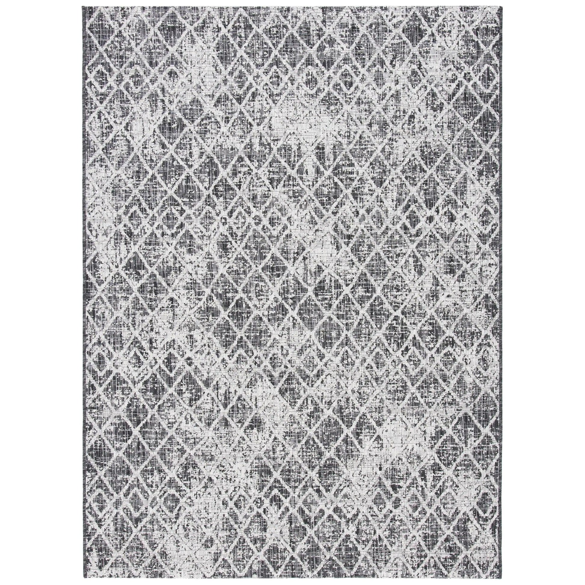 Safavieh Courtyard Cy8380-37621 Black/Grey Area Rug