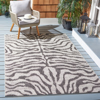 Safavieh Courtyard Cy8444-37612 Grey/Black Area Rug