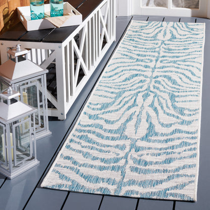 Safavieh Courtyard Cy8444 Ivory/Aqua Area Rug