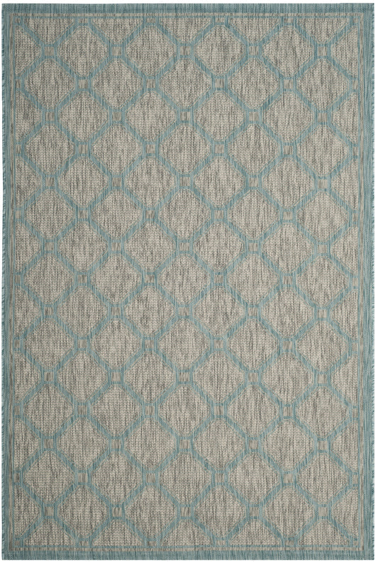 Safavieh Courtyard Cy8471-37112 Grey/Aqua Area Rug